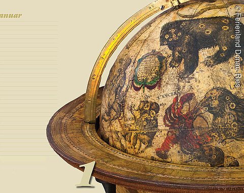 Himmelsglobus im Heimatmuseum Oettingen