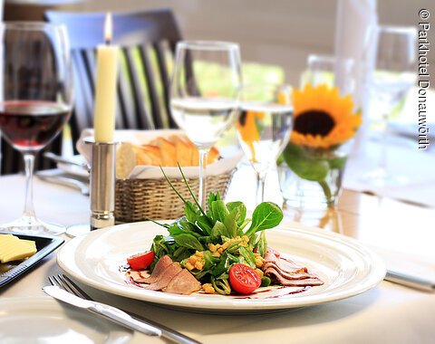 Salatteller Menü im Parkhotel Donauwörth