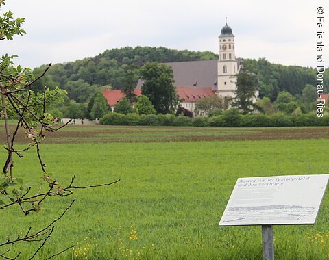 Infotafel an der ehem. Römerstraße bei Maihingen bei Maihingen