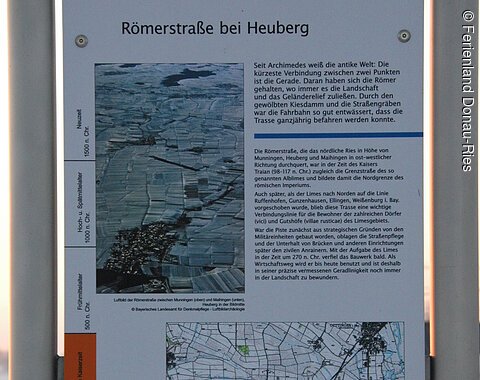 Infostehle bei Heuberg Römerstraße bei Heuberg
