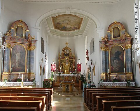 Innenansicht St. Georg Auchsesheim