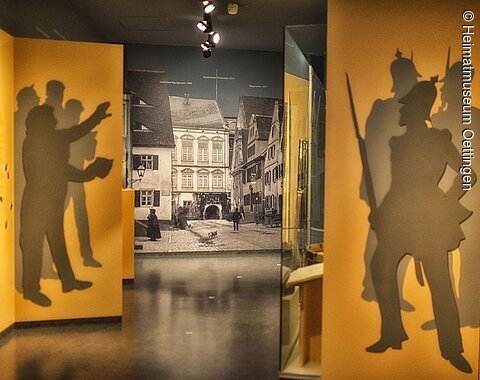 Blick auf die Dauerausstellung im Heimatmuseum in Oettingen