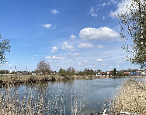 Blick auf den Klosterweiher in Thierhaupten