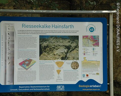 Infotafel "Riesseekalke Hainsfarth"