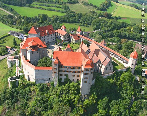 Luftaufnahme von Schloss Harburg Luftaufnahme von Schloss Harburg