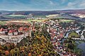 Stadt Harburg von oben im Herbst