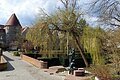 Donauwörth - Promenade im Frühling mit Ochsentörle und Zaubergeigenbrunnen