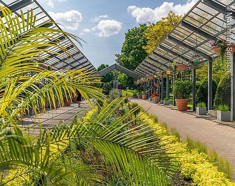 Blick in den Dehner Blumenpark