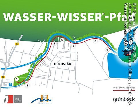 Ein grob skizzierter Verlauf des Wasser-Wisser-Pfads.