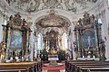 Innenansicht der Kirche Sankt Dionysius in Fünfstetten.