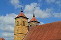 Ehemalige Klosterkirche Auhausen: Türme von Südosten