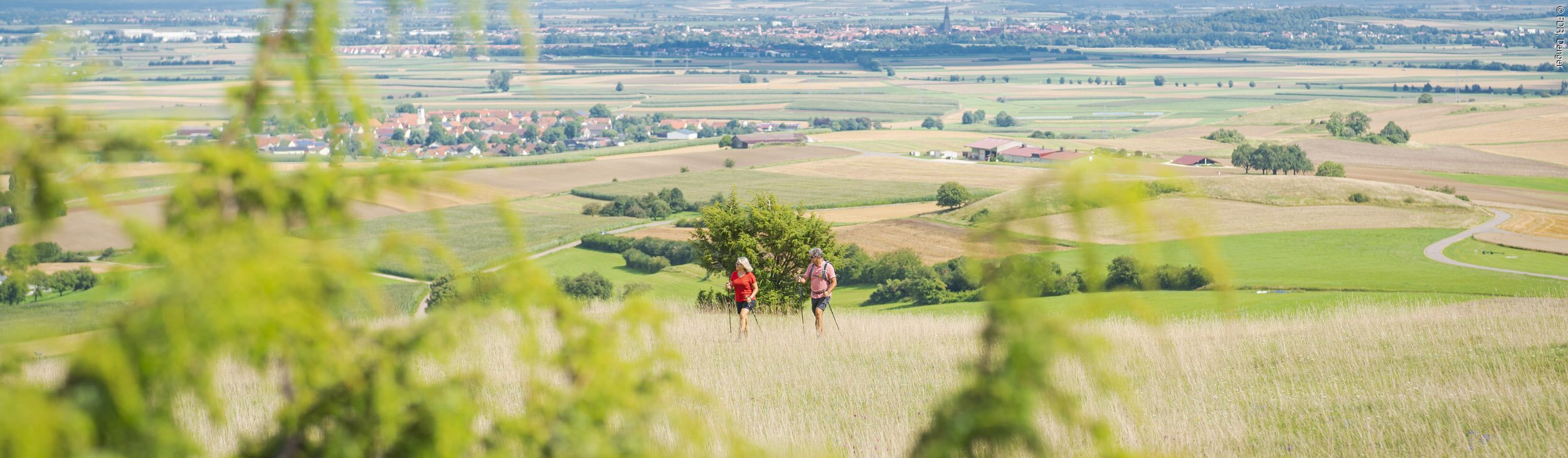 Wanderer am Blasienberg bei Kirchheim