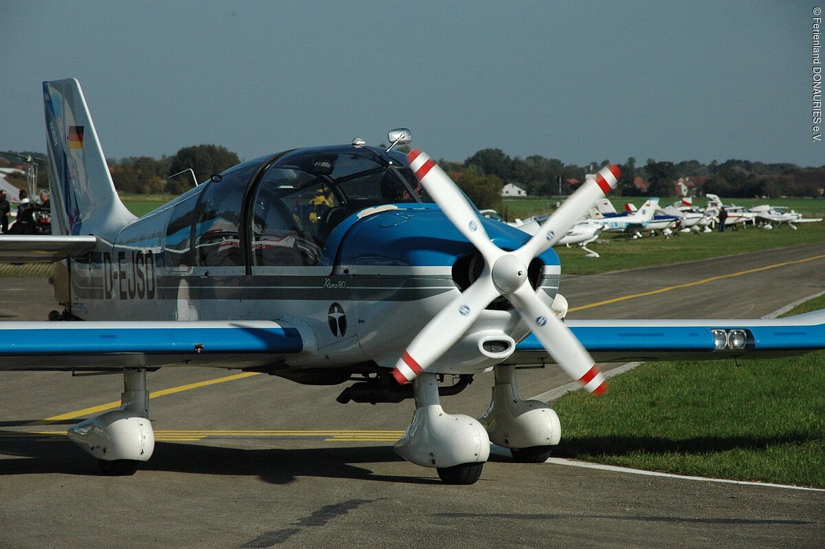 Blick auf einen Flieger
