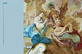 Fresko "Das Gehör" im Festsaal Schloss Leitheim